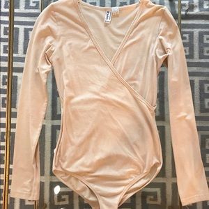 American Apparel Cream Bodysuit Sz. M